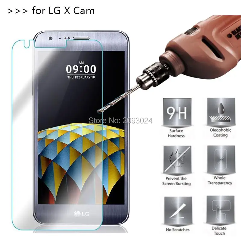 5 шт./партия для LG X Cam закаленное стекло 9 H 2.5D Премиум Защитная пленка экрана XCam K580