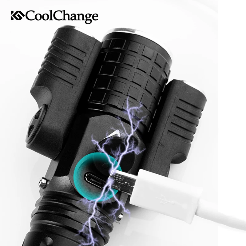 CoolChange велосипедный светильник водонепроницаемый USB Перезаряжаемый передний