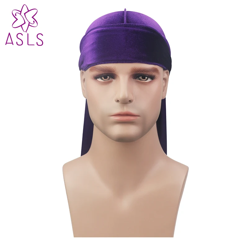 Премиум S Durag 360 540720 волн Экстра длинный хвост и широкие ремни для мужчин Du