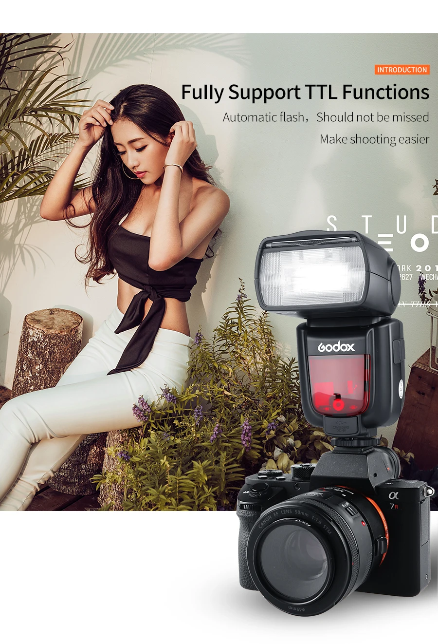 Godox VING V860II Литиевая Батарея Вспышка GN60 HSS 1/8000s ttl вспышка+ X1T триггер для Canon Nikon sony Olympus Fujifilm