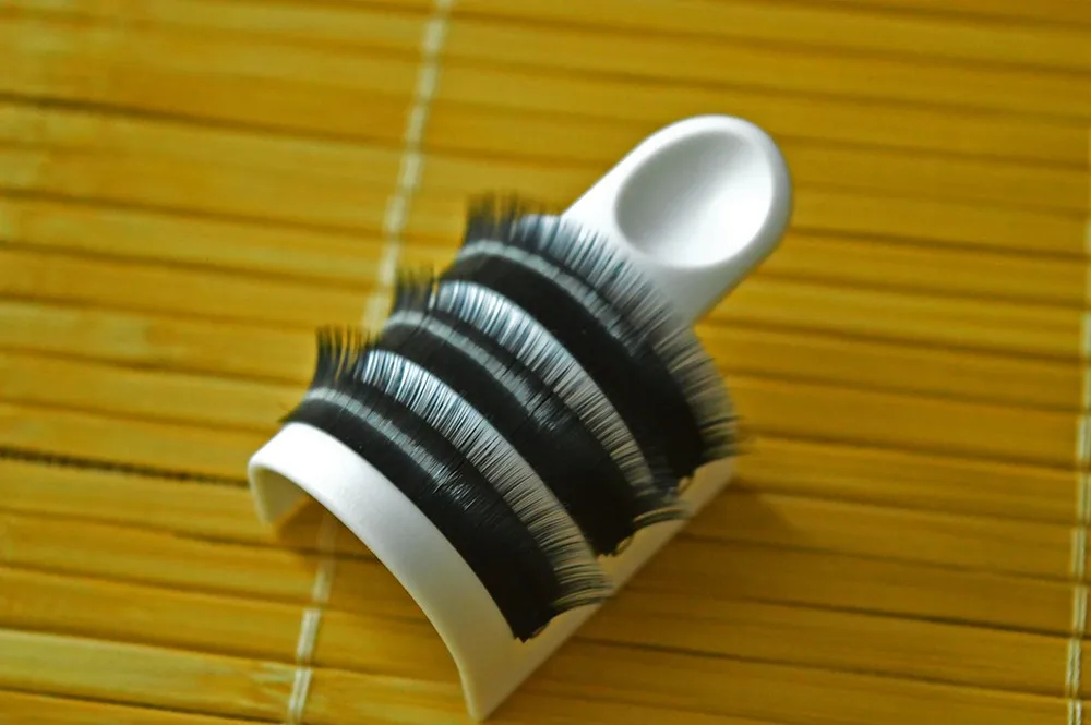 Клейкое кольцо для наращивания ресниц с изогнутым дизайном подставка клея