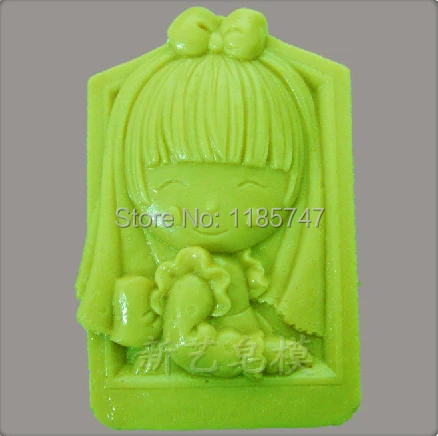 Силиконовое мыло в форме маленькой девочки | Дом и сад