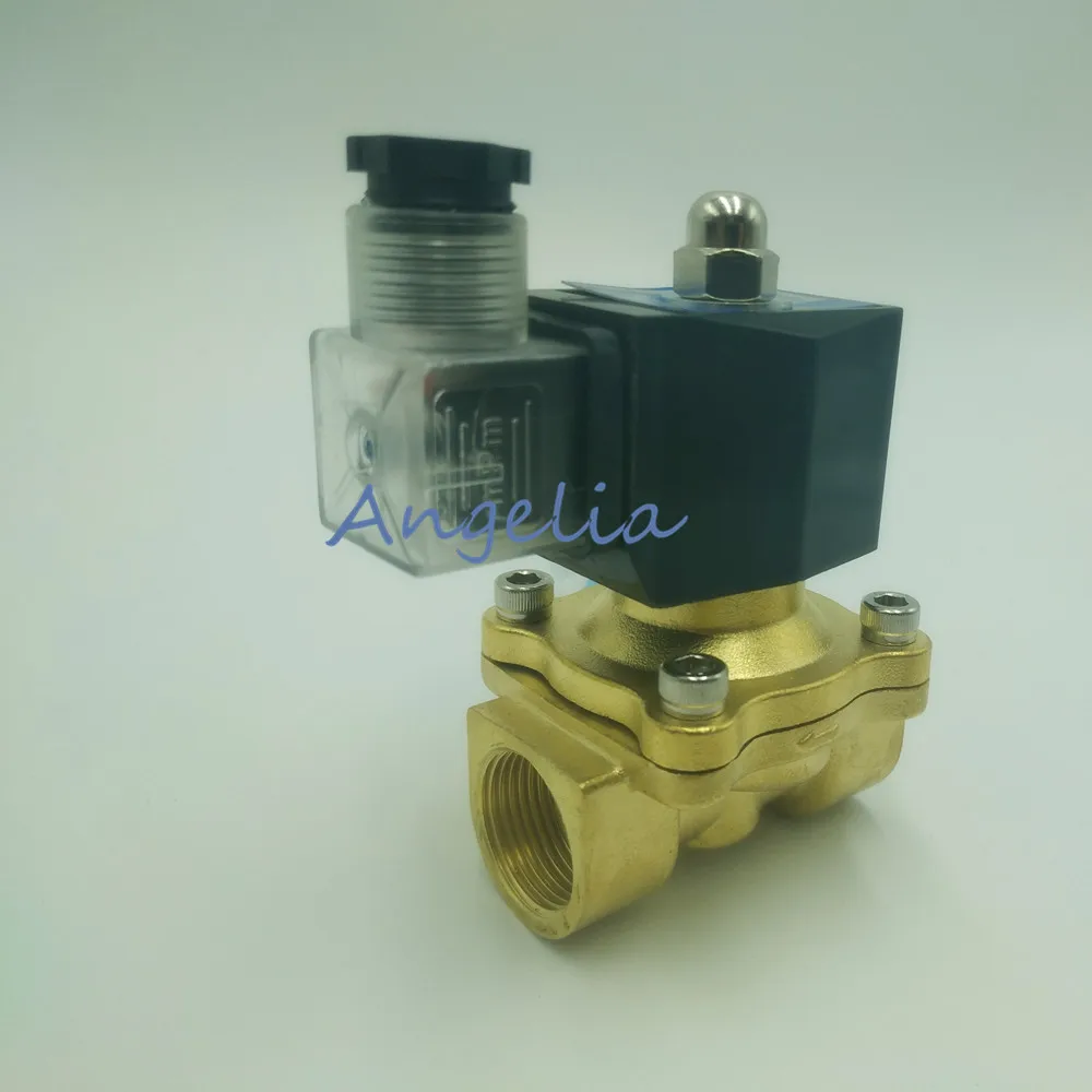 DC24V/12 V G1/4 &quotлатунный Электрический Соленоидный клапан для воды воздуха