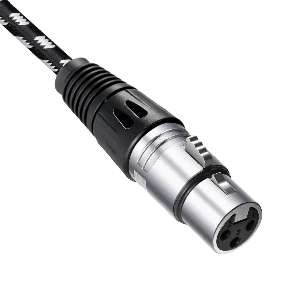 Neewer 4 пачки XLR DMX кабели 3 шпильки папа к женскому 39 дюйма/100 сантиметров