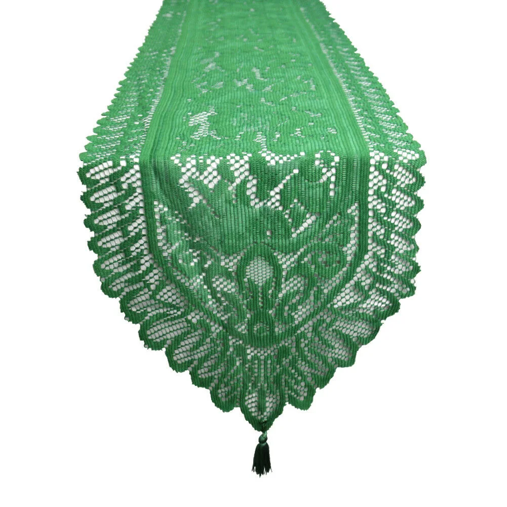 Rustic Vintage Polyester Lace Floral Table Runner Decoration Dinner Home Wedding Crochet Hollow Out Elegant Restaurant Party | Дом и сад