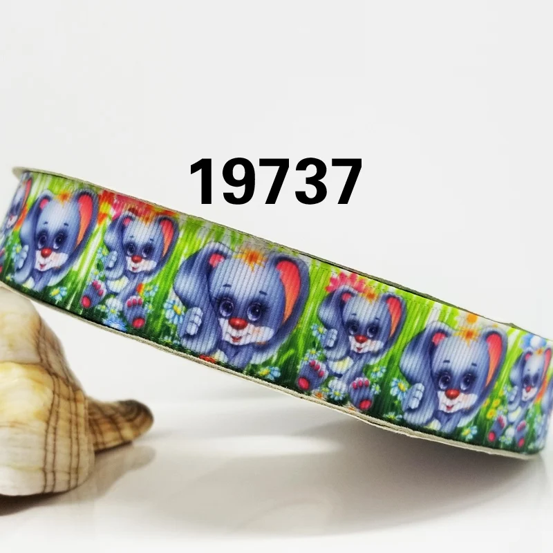 19737 Новое поступление ленты аксессуары для волос ленты 10 ярдов печатные корсажные ленты 19735 - Цвет: 19737