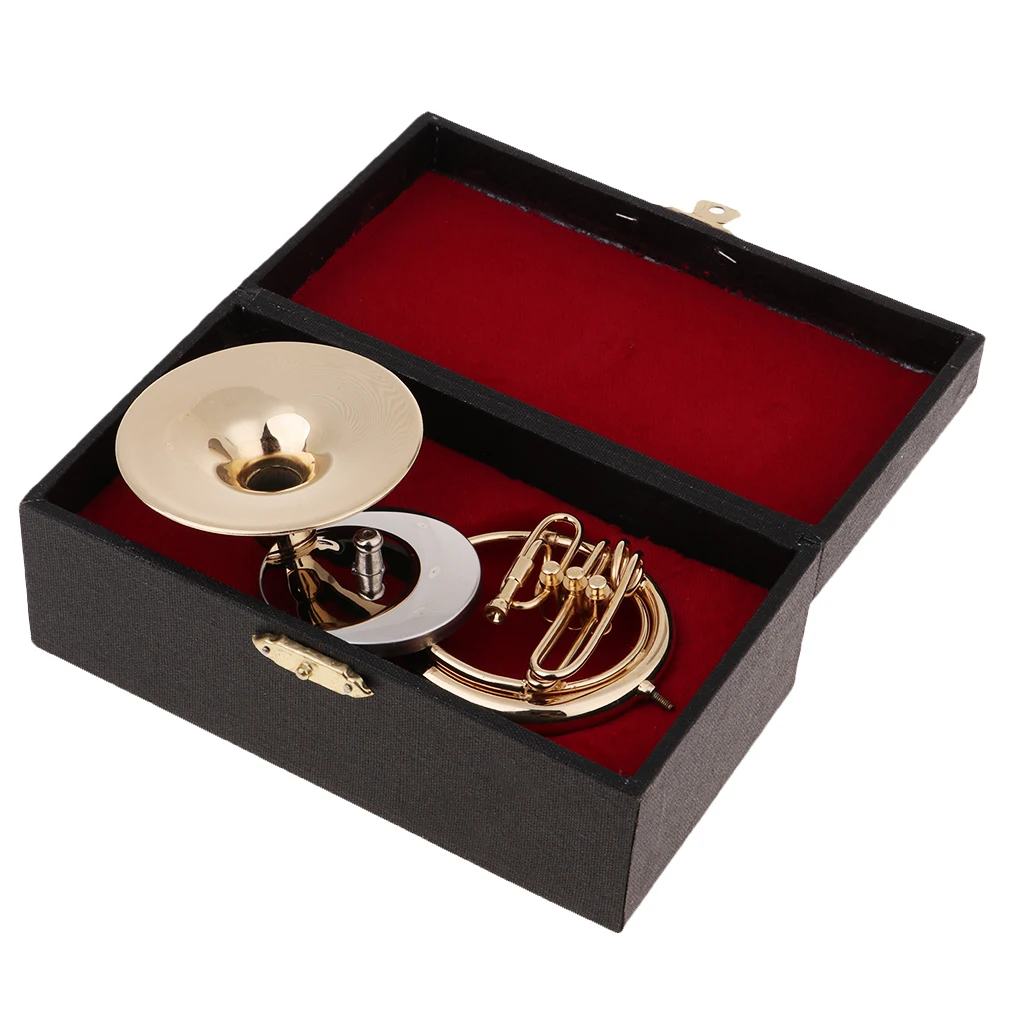 1:6 Sousaphone Brass Wind Instrument with Case for 12'' Figure Doll Toys | Игрушки и хобби