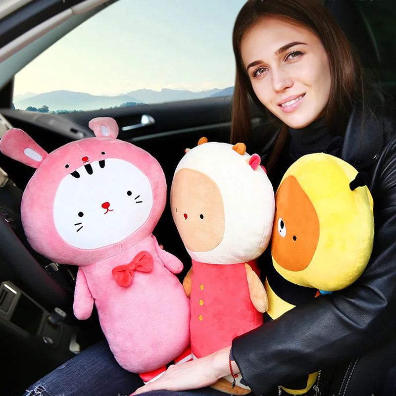 

Big Size Animal Cartoon Lovely Car Seatbelt Covers Interior Accessories Rest Sleep Seat Belts Safe Pillows For Children Adults