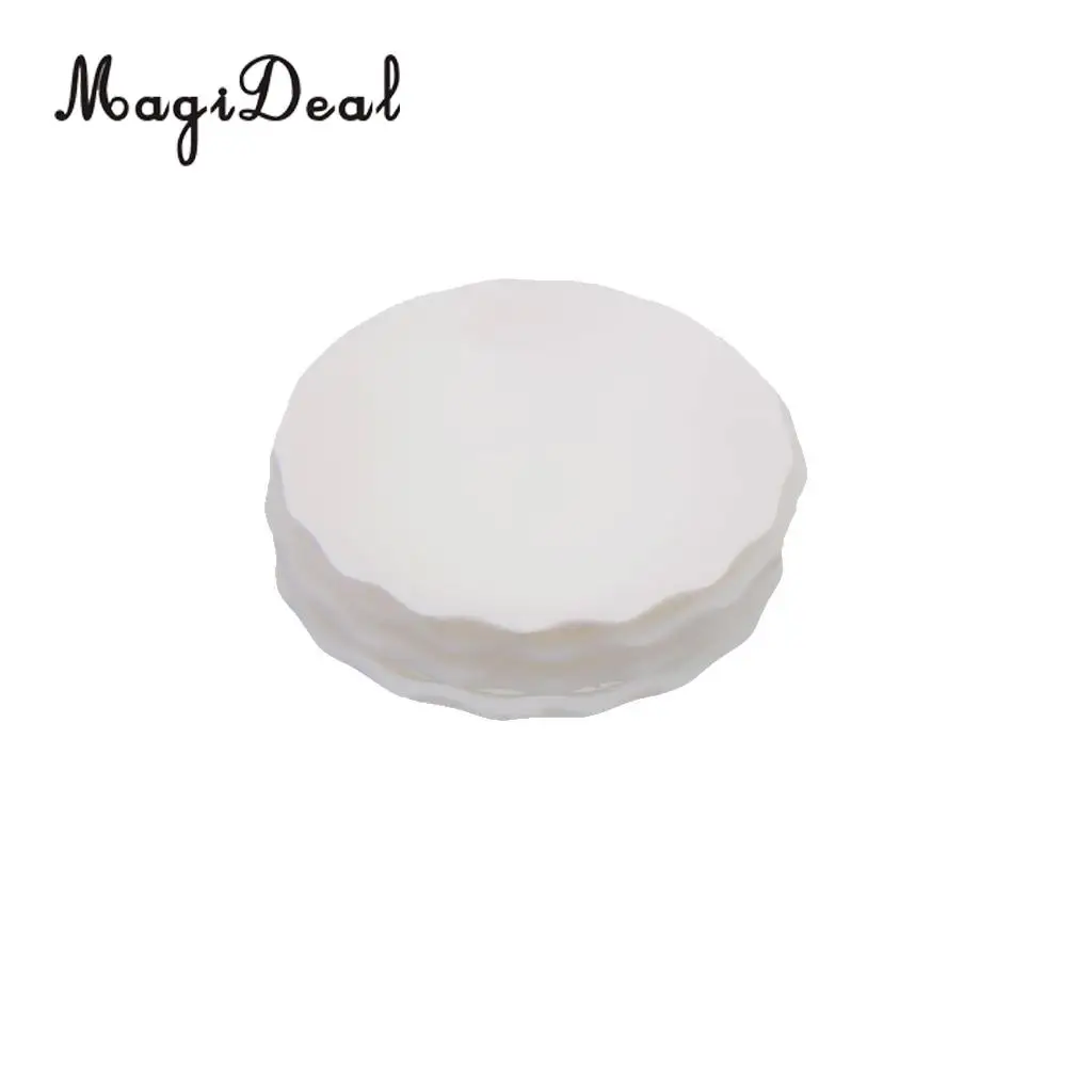 MagiDeal 4 шт./лот 1/12 Шкала Кукольный домик миниатюрная белая круглая тарелка посуда