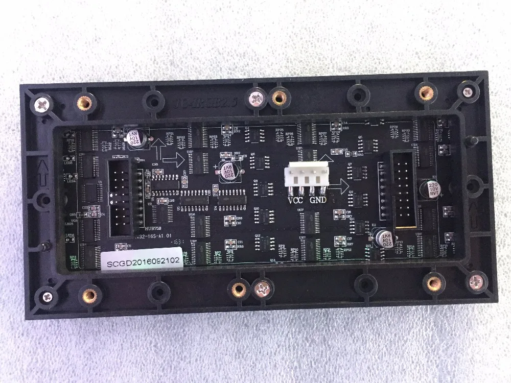 

160*80mm 64*32pixels 1/16 Scan Indoor SMD2121 3in1 RGB full color P2.5 LED module for indoor LED display screen