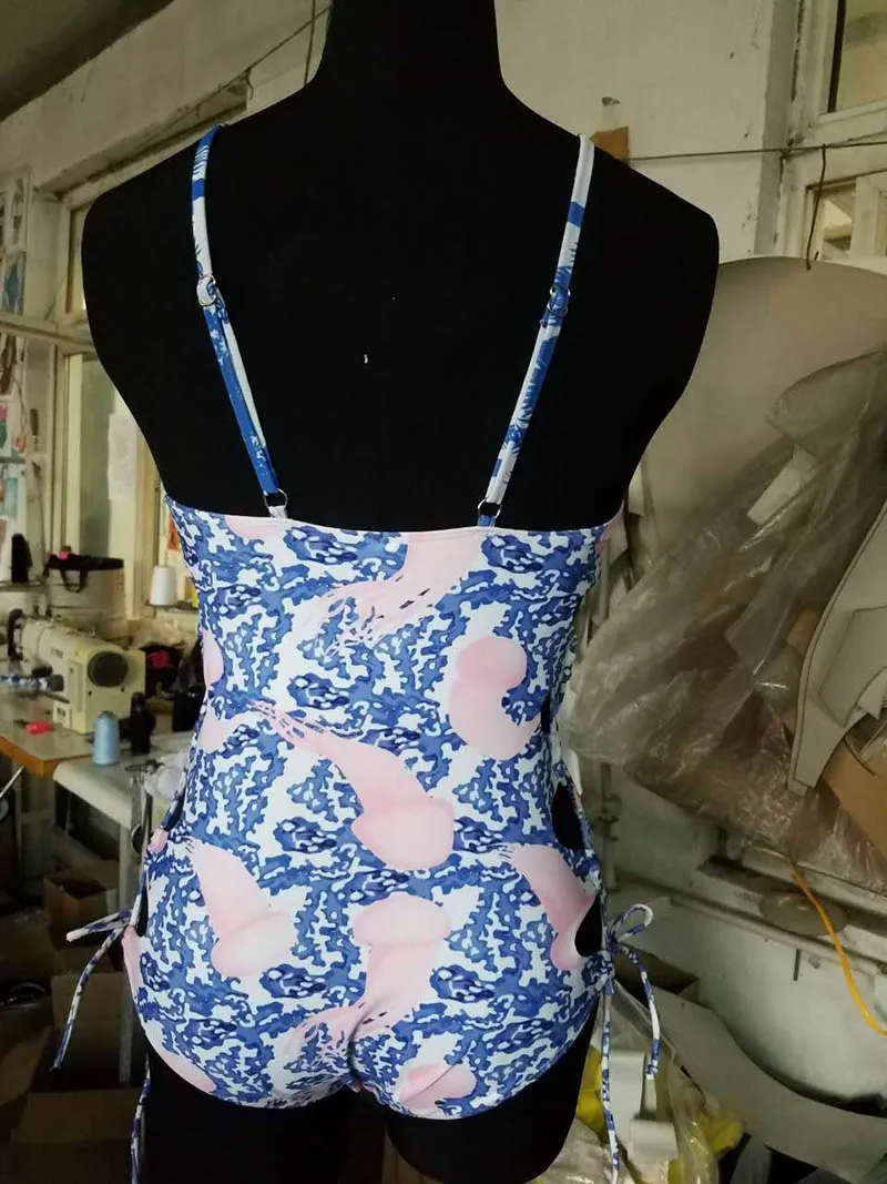 Пикантные Купальники для малышек Одна деталь купальник Для женщин Высокая Талия