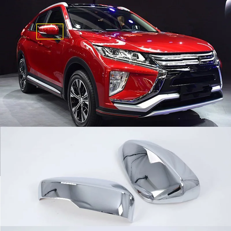 Car Accessories Exterior Decoration ABS Chrome Rearview Mirrors Cover For Mitsubishi Eclipse Cross 2018 Car-styling | Автомобили и