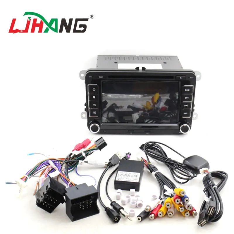 LJHANG 7 дюймов автомобильный мультимедийный плеер 2 din для Skoda/VW/Octavia/Fabia/Rapid/Yeti/Seat/Leon gps