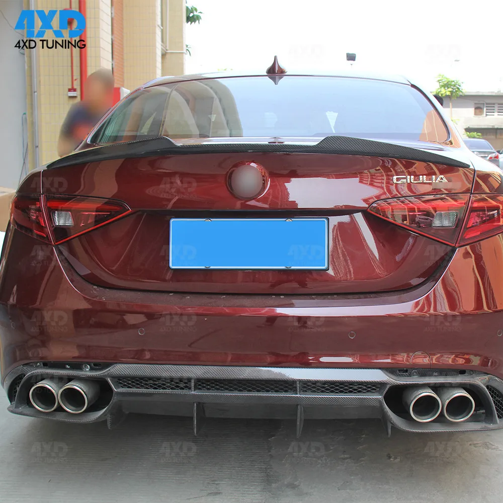 Спойлер для багажника из углеродного волокна Alfa Romeo Giulia задний спойлер крыло
