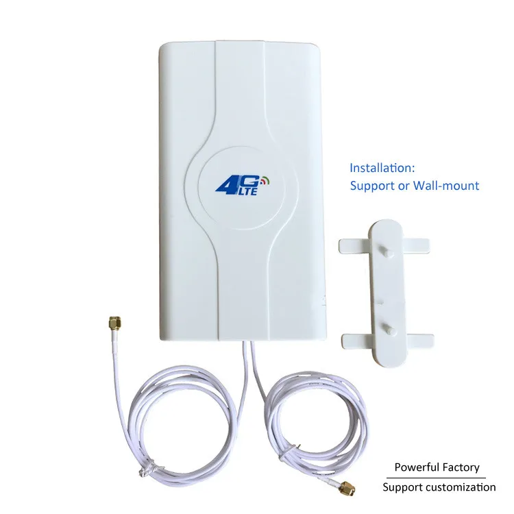 88dBI 4G LTE antena móvil amplificador de señal mImo Panel Antena 2 * SMA-macho/TS9 /conector CRC9 con Cable de 2M