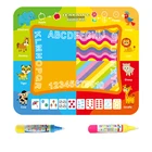 Водный коврик для рисования и 2 волшебных ручки, Обучающие игрушки, ковер для рисования, доска для рисования, многоразовые раскраски, игрушки, подарок на день рождения