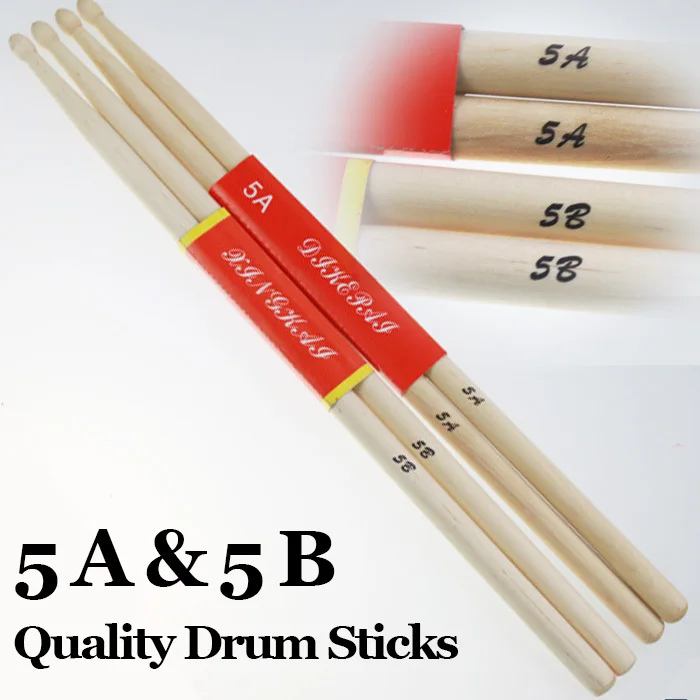2 пары деревянных барабанных палочек 5A & 5B|drum sticks|musical instrumentsstick drum |