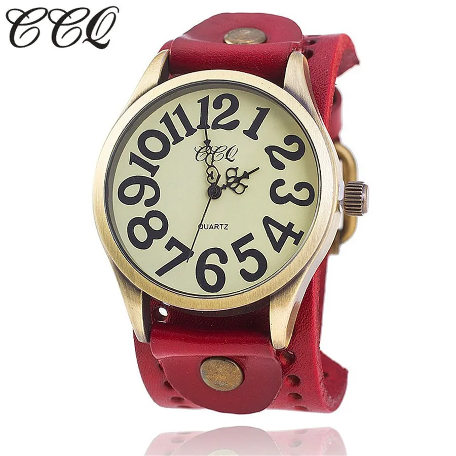 Часы наручные CCQ мужские/женские кварцевые брендовые винтажные повседневные