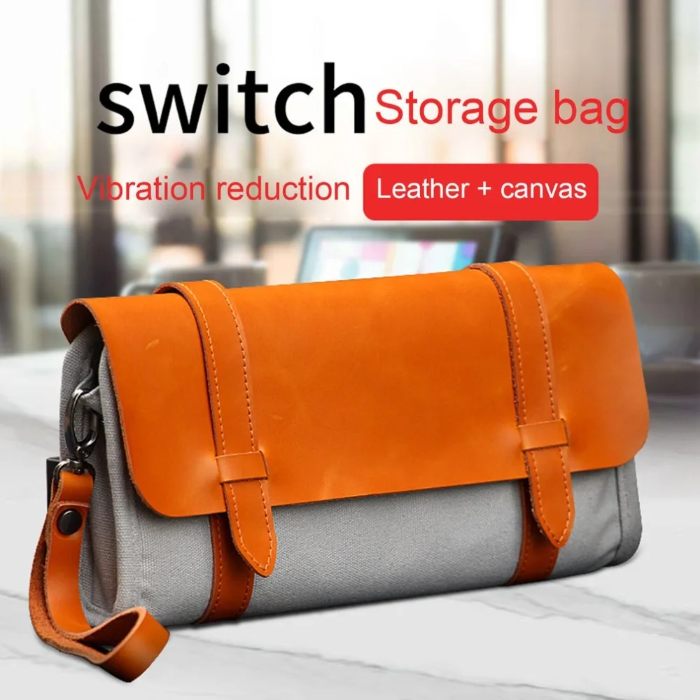 Кожаная Холщовая Сумка для хранения, чехол, чехол для Kind Switch, жесткая оболочка, защитный чехол для путешествий на открытом воздухе, коробка для переноски