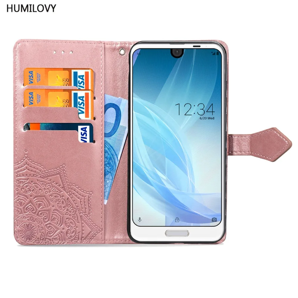 Для Fundas Sharp Aquos R2 SHV42 чехол Чехол из искусственной кожи с защелкой для Sharp Aquos R2 SHV42 SH-03K Чехол телефон Сумки ракушками