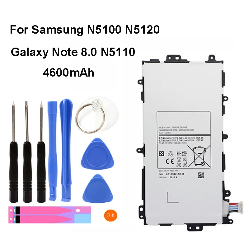 Оригинал SP3770E1H для Samsung N5100 N5120 Galaxy Note 8 0 N5110 оригинальные сменные батареи 4600