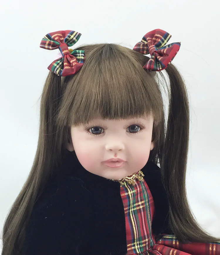 

The new reborn vinyl silicone baby dolls accompany handmade lifelike princess toddler doll kid christmas new year boutique gifts