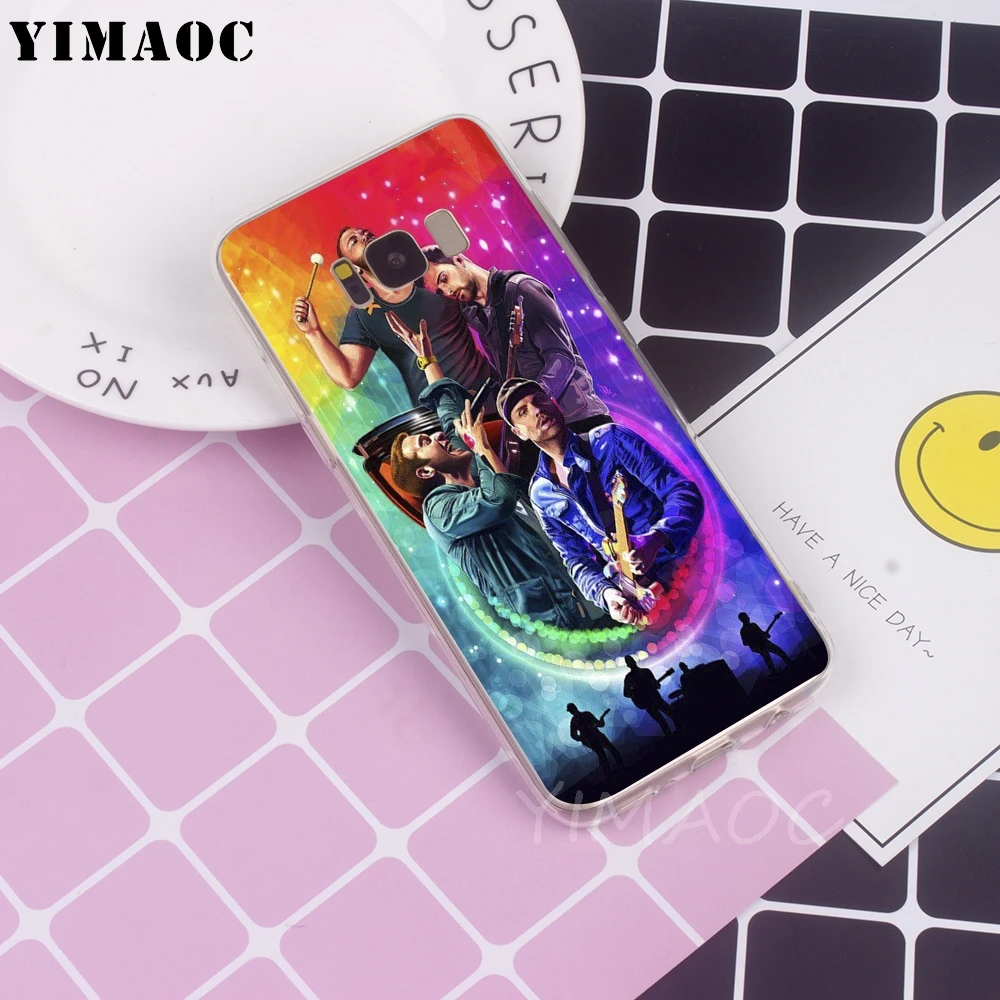 YIMAOC Coldplay мягкий чехол для Galaxy j3 j5 j6 j7 A5 2016 2017 A6 A9 2018 Примечание 8 9 S7 край S8 S9 S10 плюс