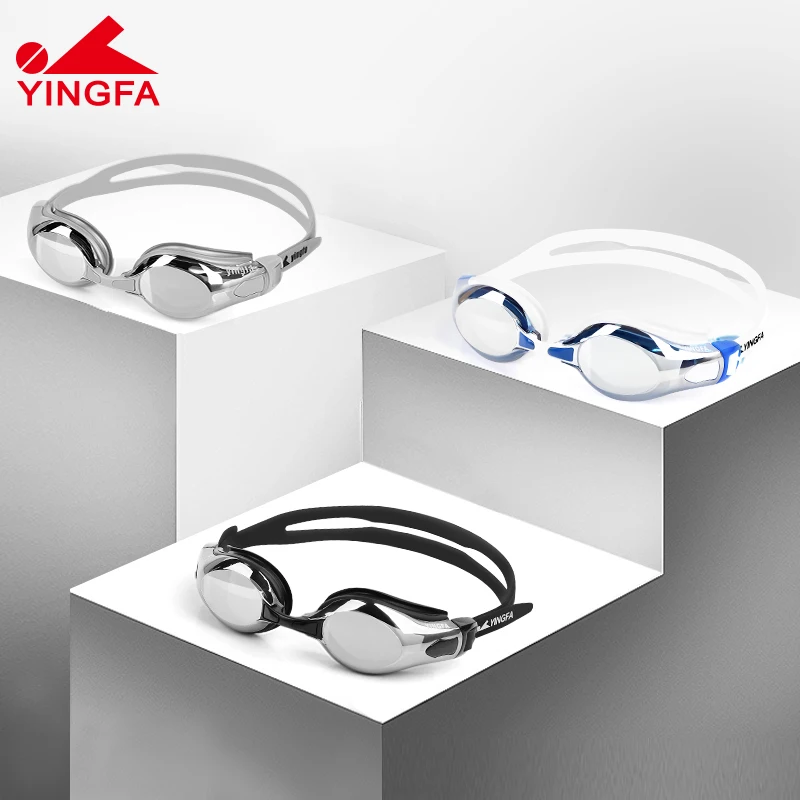 Yingfa, мужские и женские очки для плавания, анти-туман, УФ-защита, очки для плавания, профессиональные, высокое разрешение, водонепроницаемые, очки для плавания ming
