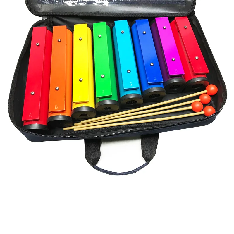 

M-WS Orff percussion Kids 8 Notes Wooden Xylophone Early Childhood Wisdom Juguetes Musical Instrument Toy