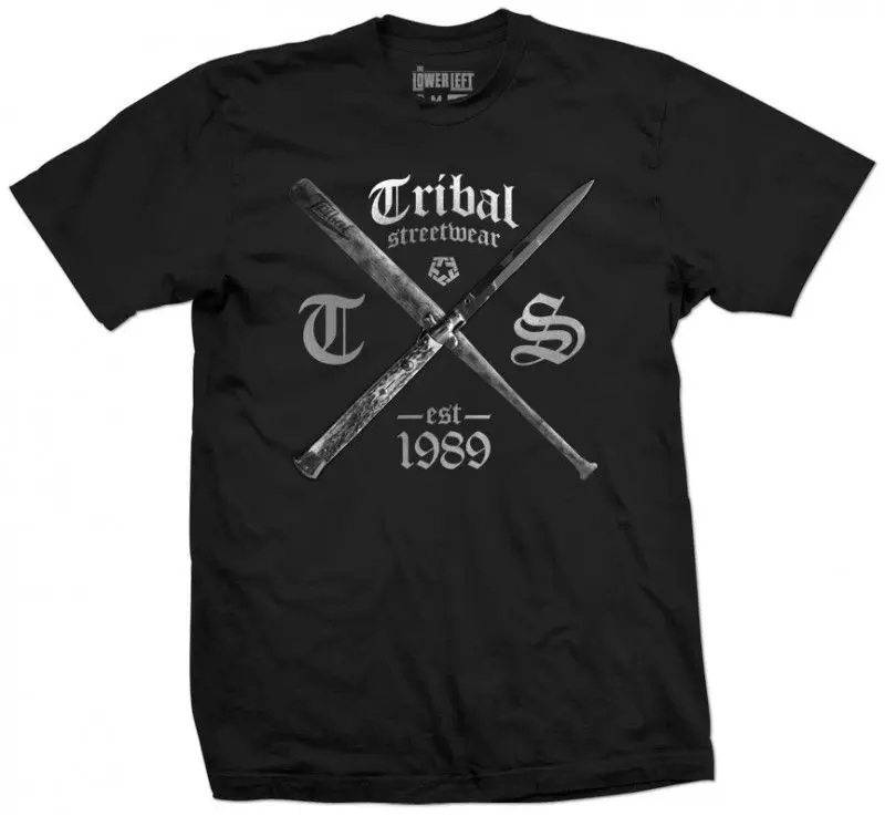 Tribal gear оригинальный спросил лезвием T-Футболка черный | Мужская одежда