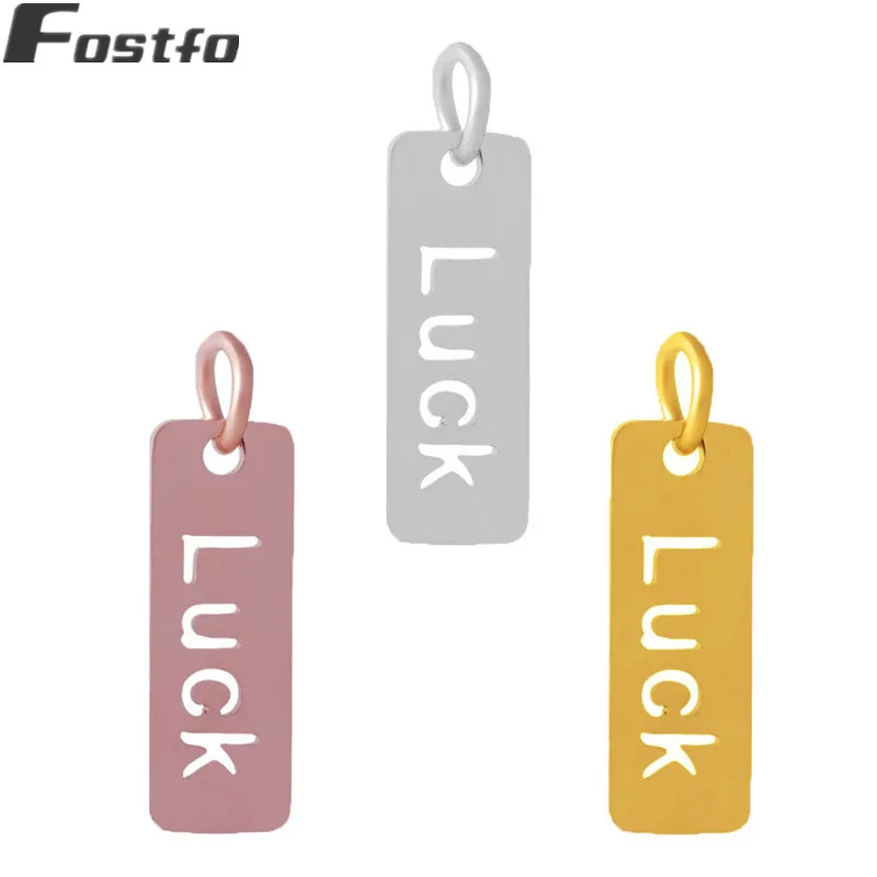 Подвески из нержавеющей стали розовое золото/золото 2 шт./лот 6*20 мм|Шармы| |