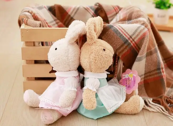 Plush Toy Baby Bunny Sleep Comfortable Children Kids Birthday Pretty Gift Soft Rabbit Doll Cloth Bed Calm Smooth Wedding Doll