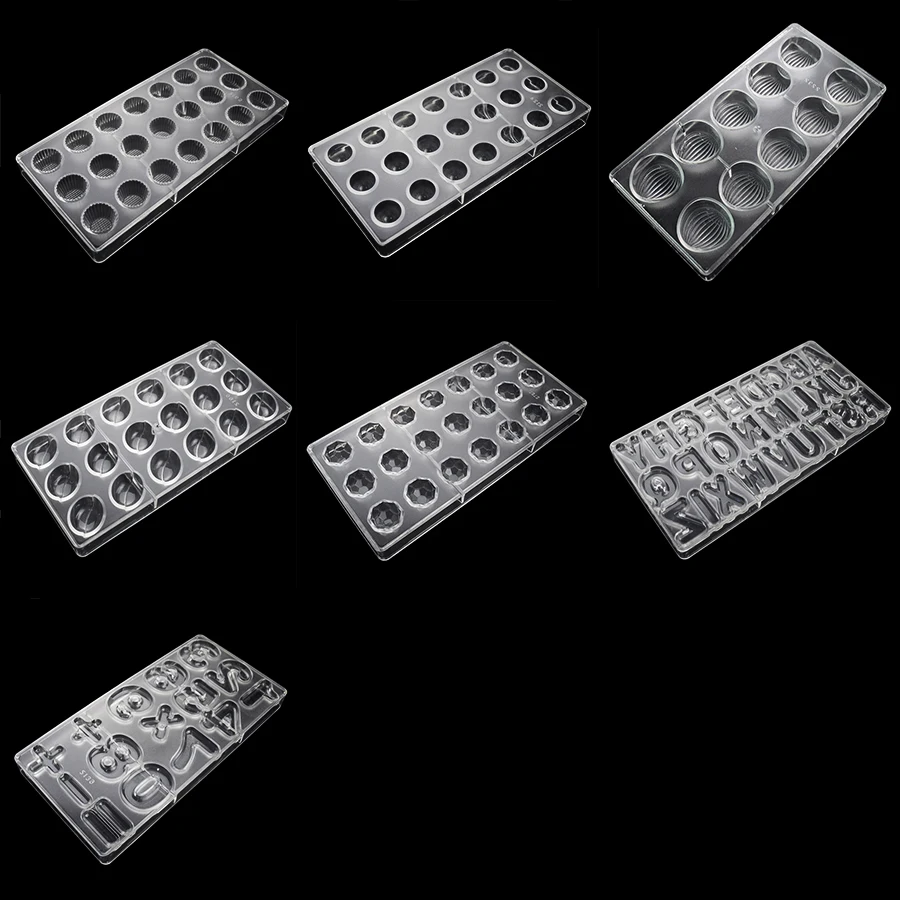 3D поликарбонатные формы для шоколада, пластиковые формы для выпечки кондитерских изделий, инструменты для выпечки, украшения торта, форма для шоколада, формы для выпечки