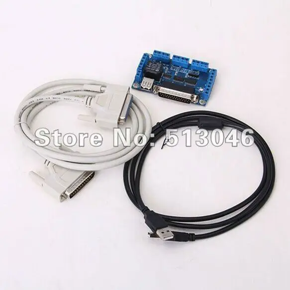 Фото NEW 5 Axis DC 5V CNC mach3 Breakout Board for Stepper Driver Controller + DB25 / USB Cable Обустройство дома NEW 5 Axis DC 5V CNC mach3 Breakout Board for Stepper Driver Controller + DB25 / USB Cable Обустройство дома