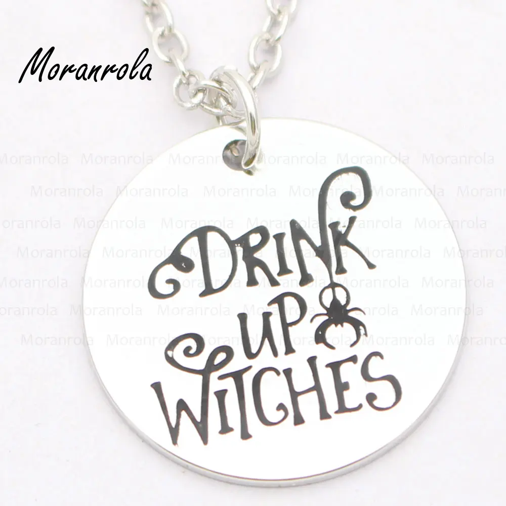 Новое медное ожерелье-брелок arried &quotDrink up witches&quot очаровательные ювелирные