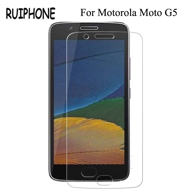 

Закаленное стекло RUIPHONE для Motorola Moto G5, защита экрана 9H 2.5D, Защитная пленка для телефона Moto G5, закаленное стекло
