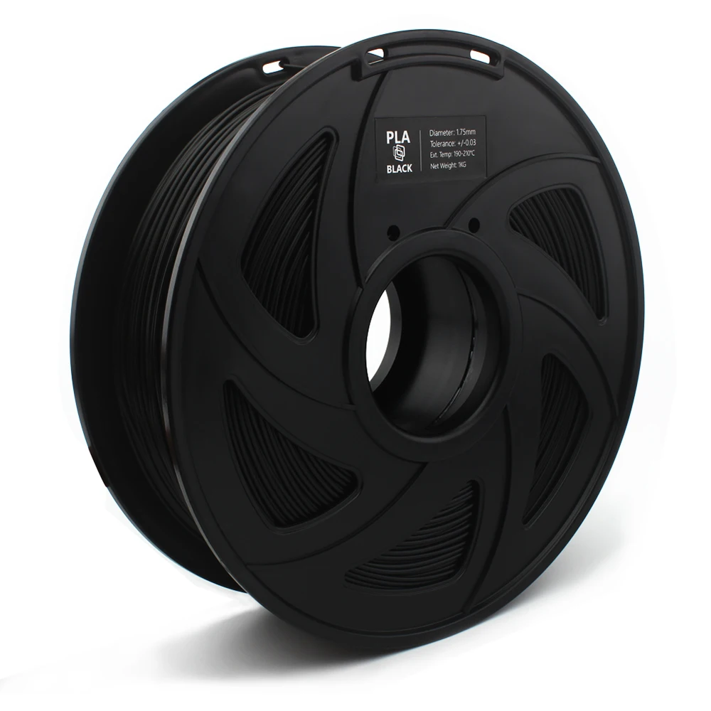 CREOZONE черная PLA нить 1 75 мм 1кг 3d пластик для 3D принтера печатные материалы 2.20LBS