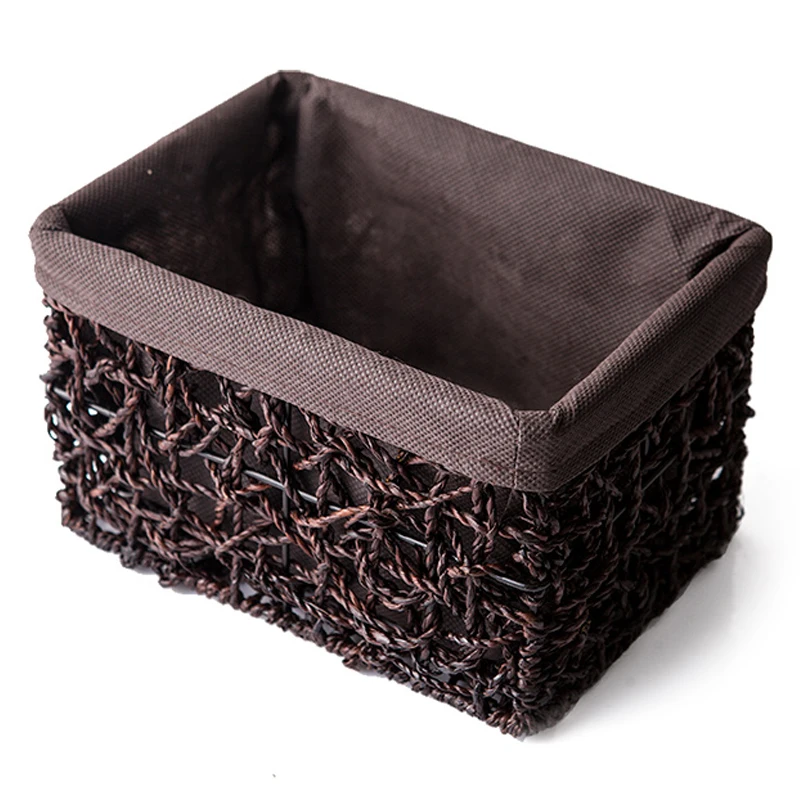 

European-style Wicker Tissue Box Living Room Simple Carton Box Car Storage Box Creative Desktop Storage Basket