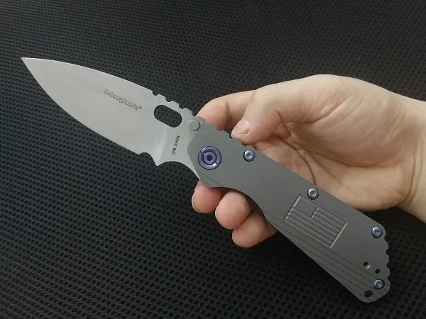Grey Jonnyjamie на заказ Strider SMF 3," TC4 титановая ручка CPM S35VN лезвие тактический складной боевой выживания Ножи - Цвет: Grey