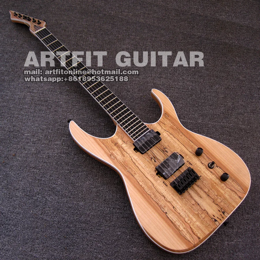 Giggle Black Machine B6 Spalted клен Топ пепельный корпус высокое качество Китай музыкальный инструмент Электрический гитары