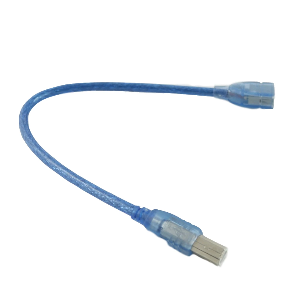 1x Синий USB 2,0 Тип A женский разъем для USB 2,0 Тип B штекер Сканер Принтер адаптер Соединительный кабель 30 см/1 фут