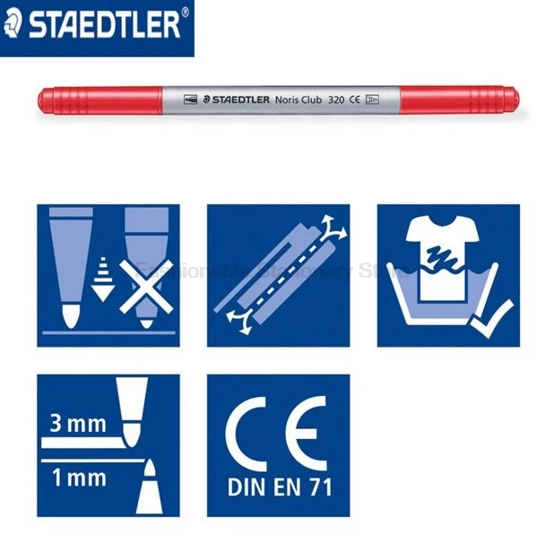 STAEDTLER 320NWP12 цветные художественные маркеры ручки с двойной головкой акварельная