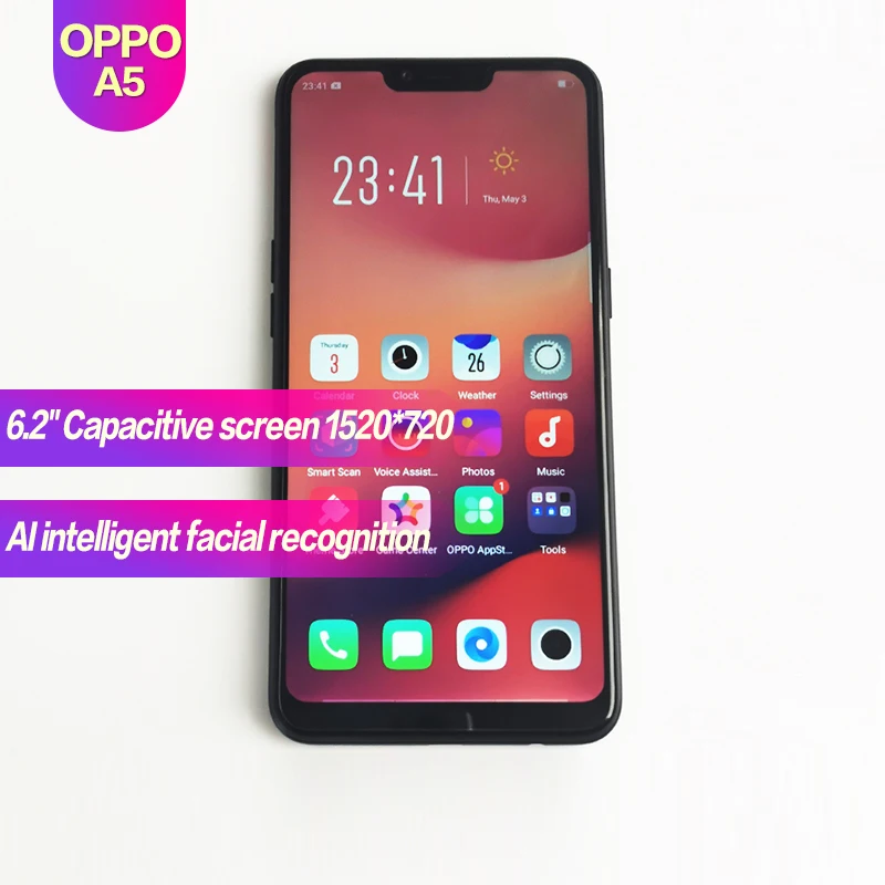 OPPO A5 оригинальный Android смартфон 6 2 &quotполный экран Глобальная ПЗУ 4230 мАч 1520x720