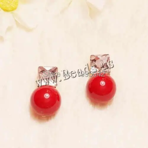 Free shipping!!!Acrylic Jewelry Earring Fashion Graceful Zinc Alloy with Acrylic stainless steel post pin Round | Украшения и