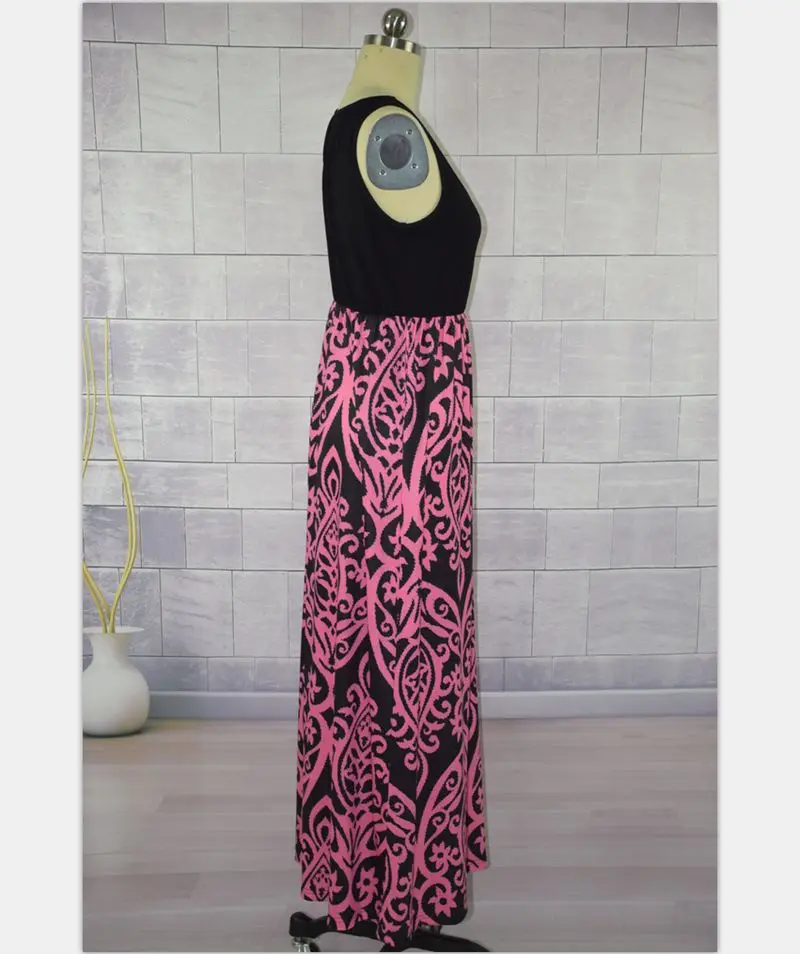 Черные цветочные платья для мамы и дочери платье без рукавов маленьких девочек