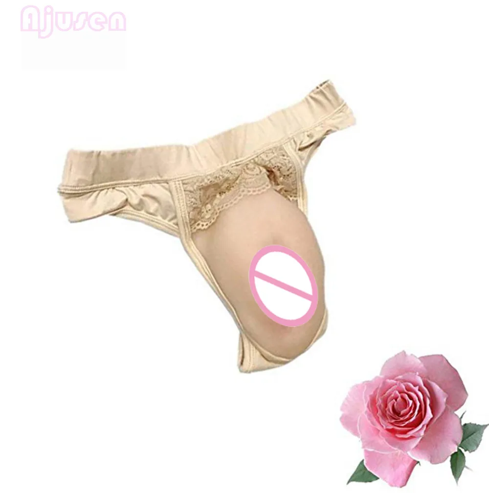 Sexy G-String Thongs Hiding Gaff Breathable with Vagina Insertable Ajusen for Crossdresser Transgender Shemale
