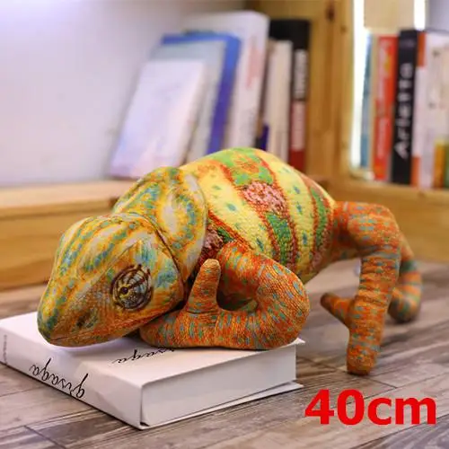 40-110 см искусственная ящерица и Хамелеон Плюшевые игрушки Реалистичные игрушечные животные куклы забавные игрушки для детей мягкие подушки подарок на день рождения - Цвет: 40cm
