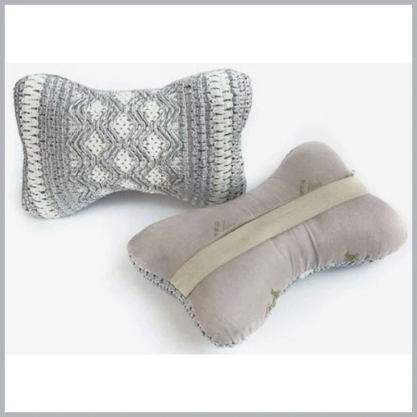 1 пара подушка для отдыха на шее серая автомобильного сиденья четыре сезона