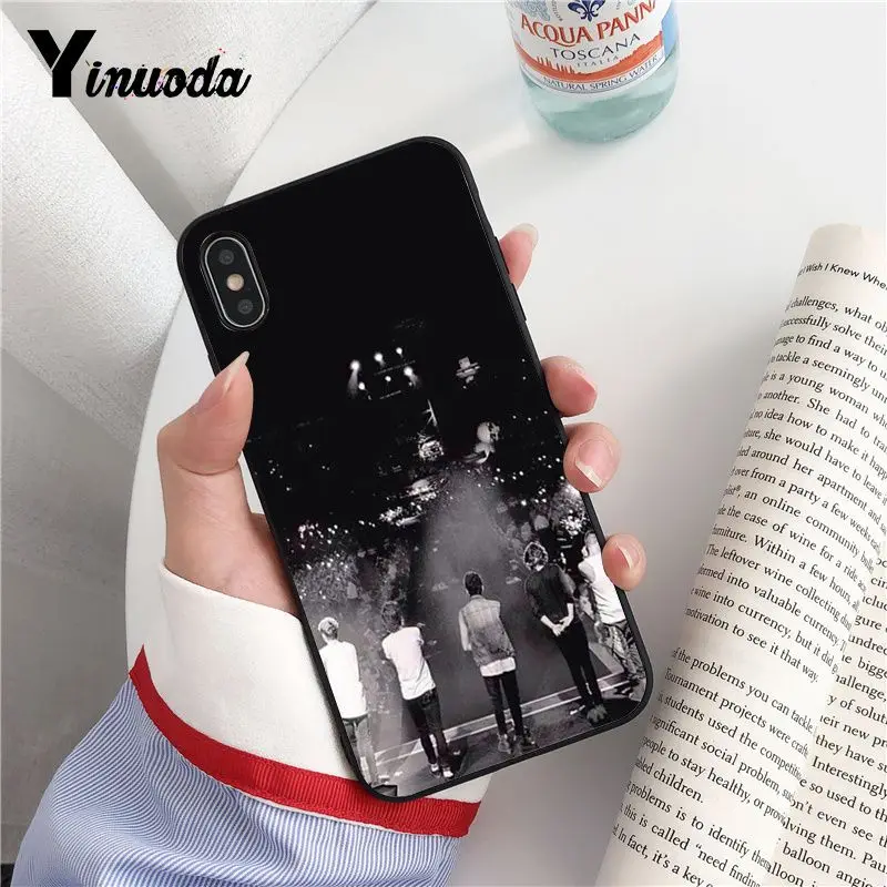 Yinuoda 1D one Diretion черный мягкий чехол для телефона из ТПУ iPhone 8 7 6 6S Plus 5 5S SE XR X XS MAX Coque Shell