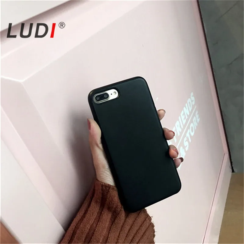 Чехол из высококачественной старинной официальной кожи LUDI, мягкий покрытие из искусственной кожи PU для iPhone 7 7 Plus, роскошный ретро-фундас 6 6s Plus.